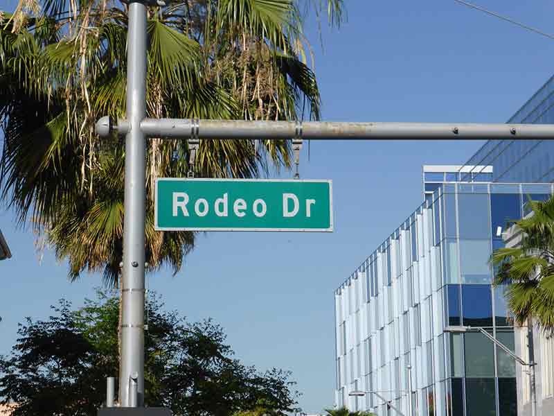 Rodeo drive sign in beverly hills LA