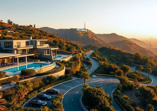 Apartment buildings in Hollywood, Los Angeles