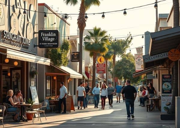 Hollywood Boulevard and surrounding rental neighborhood